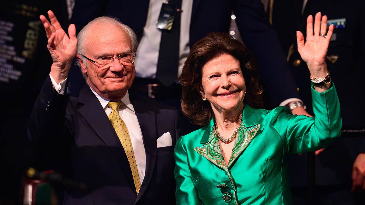 Kong Carl Gustaf og dronning Silvia. 