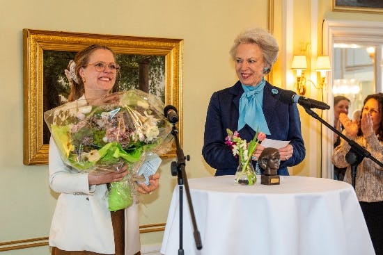 Emma Lund og prinsesse Benedikte