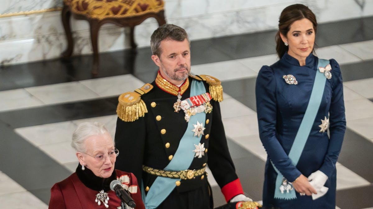 Dronning Margrethe, kong Frederik og dronning Mary