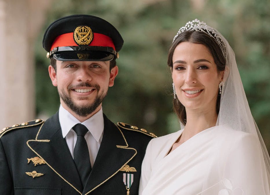 Kronprins Hussein og kronprinsesse Rajwa. 