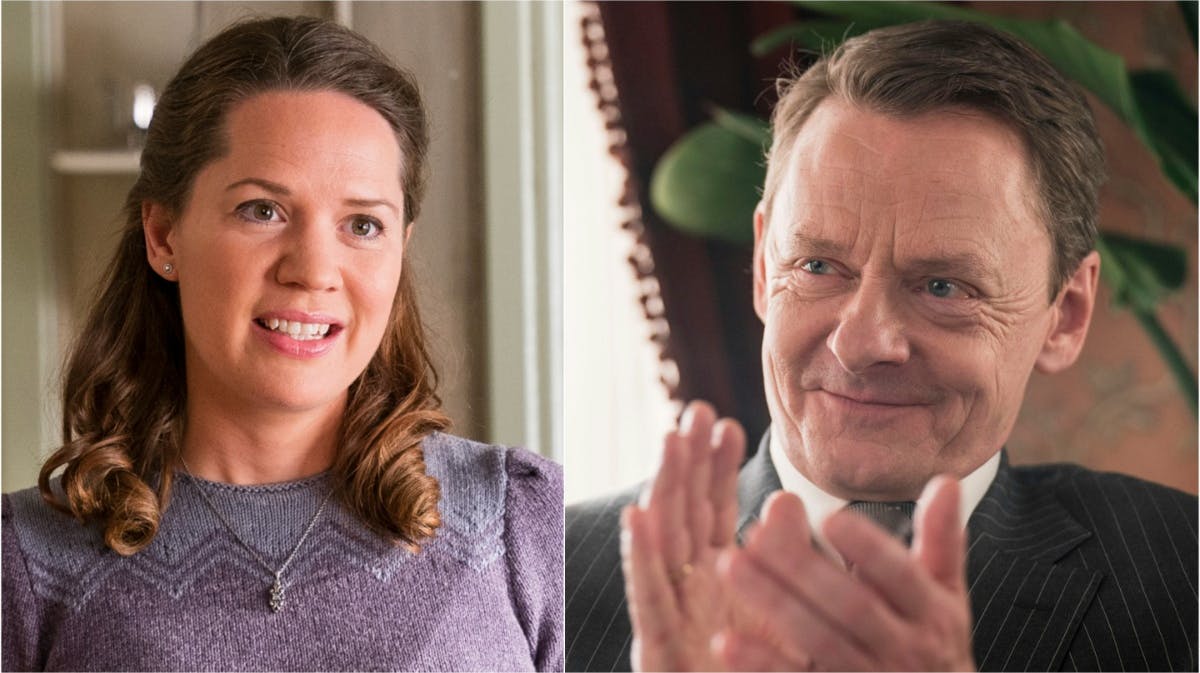 Amanda og hr. Seerup i "Badehotellet".