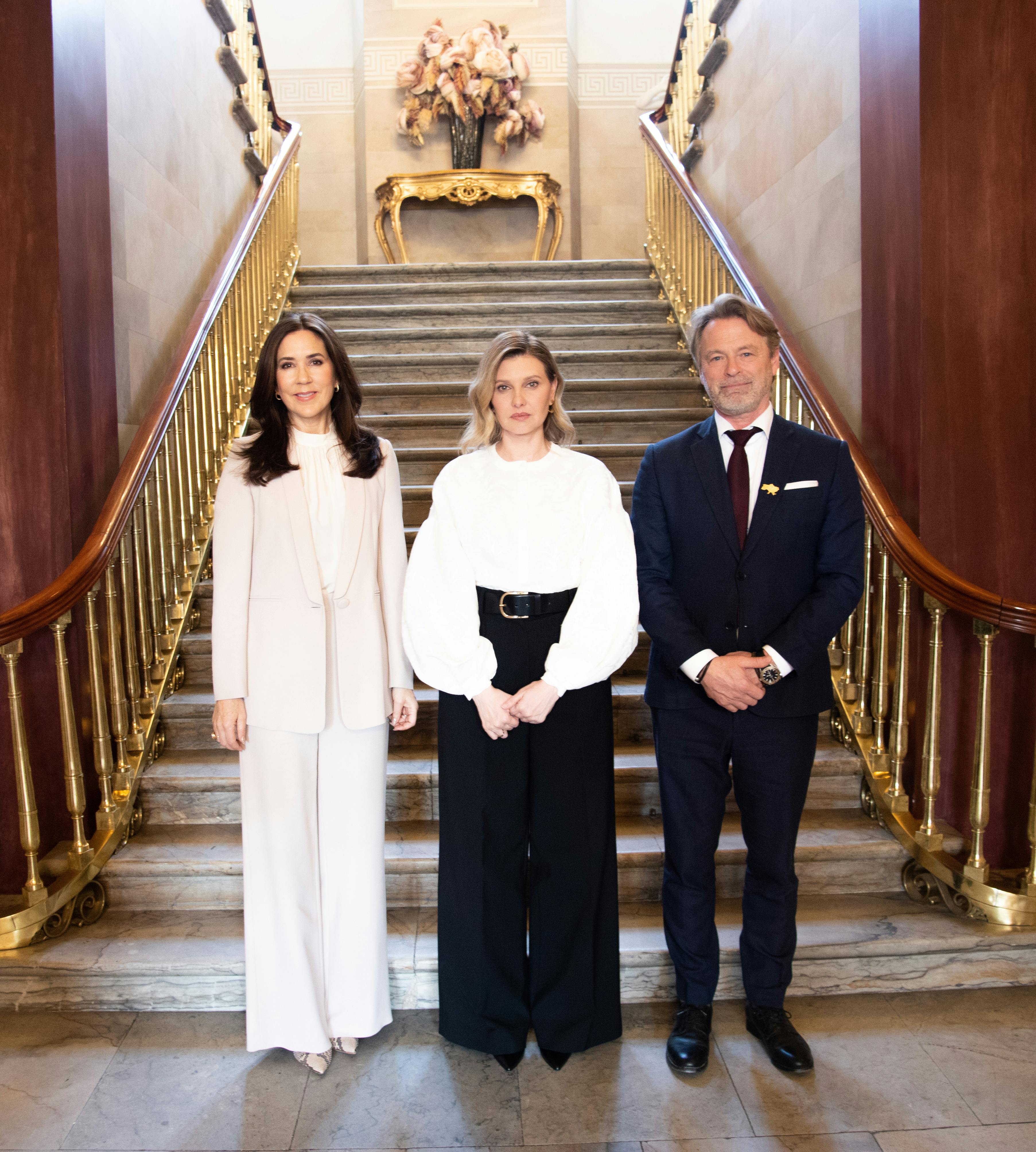 Dronning Mary, Olena Volodymyrivna Zelenska og Bo Tengberg