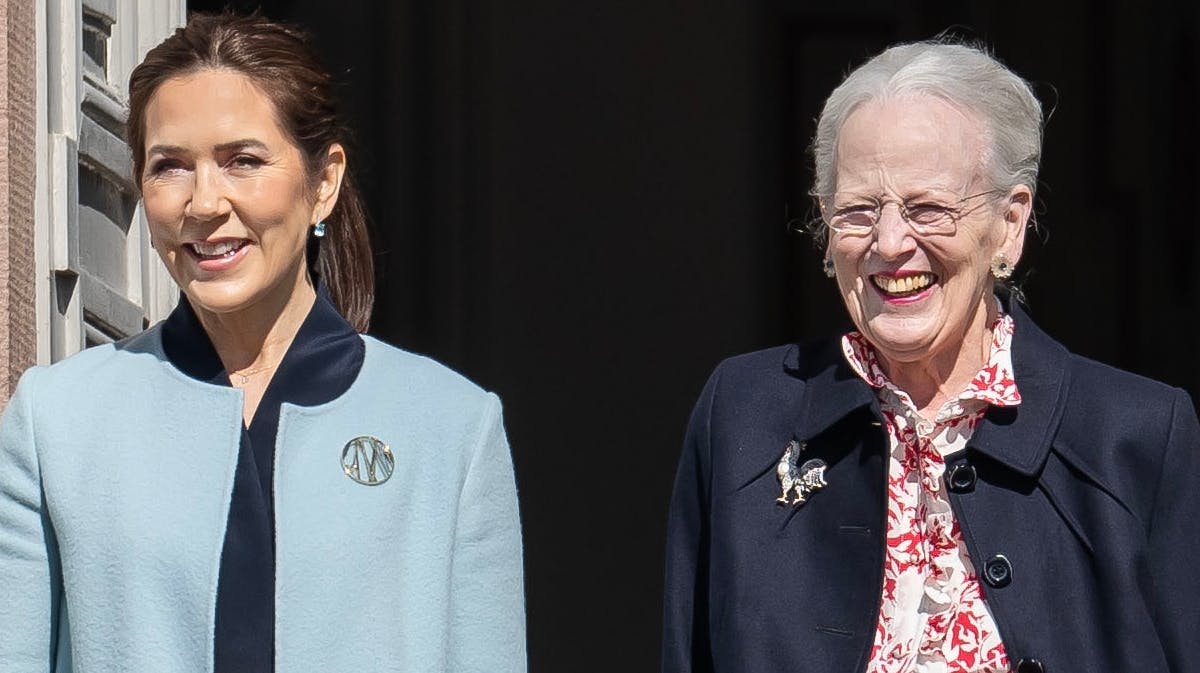 Dronning Mary og dronning Margrethe. 