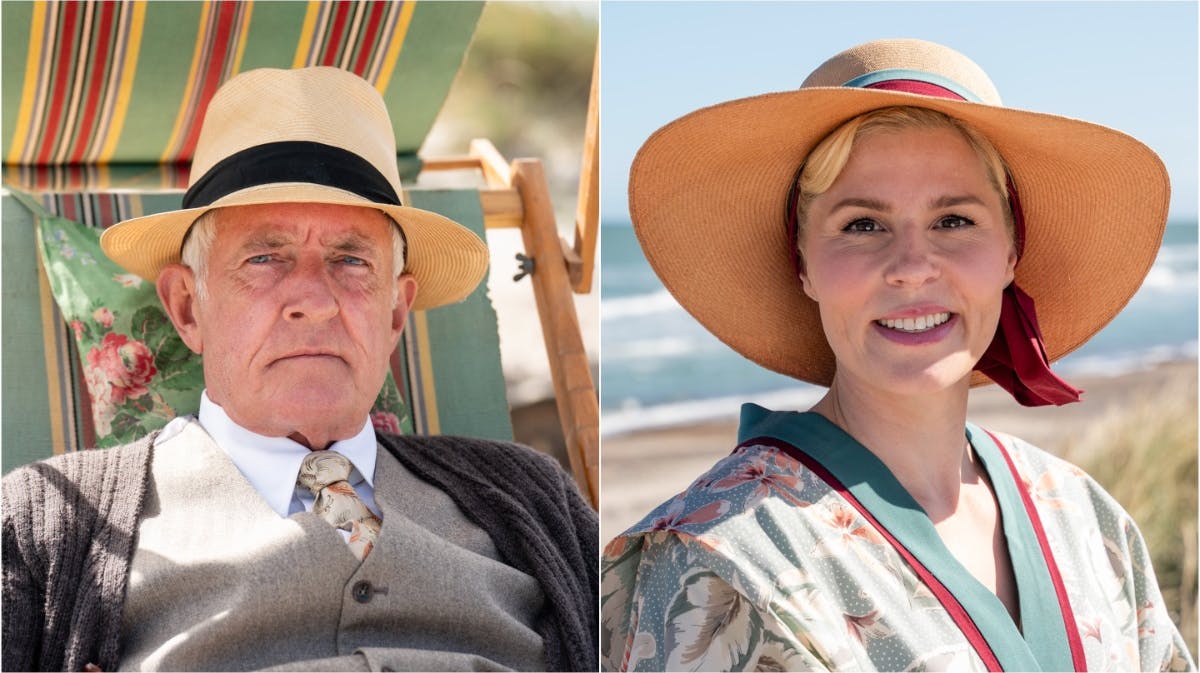 Hr. Aurland og ekskonen Helene i "Badehotellet".