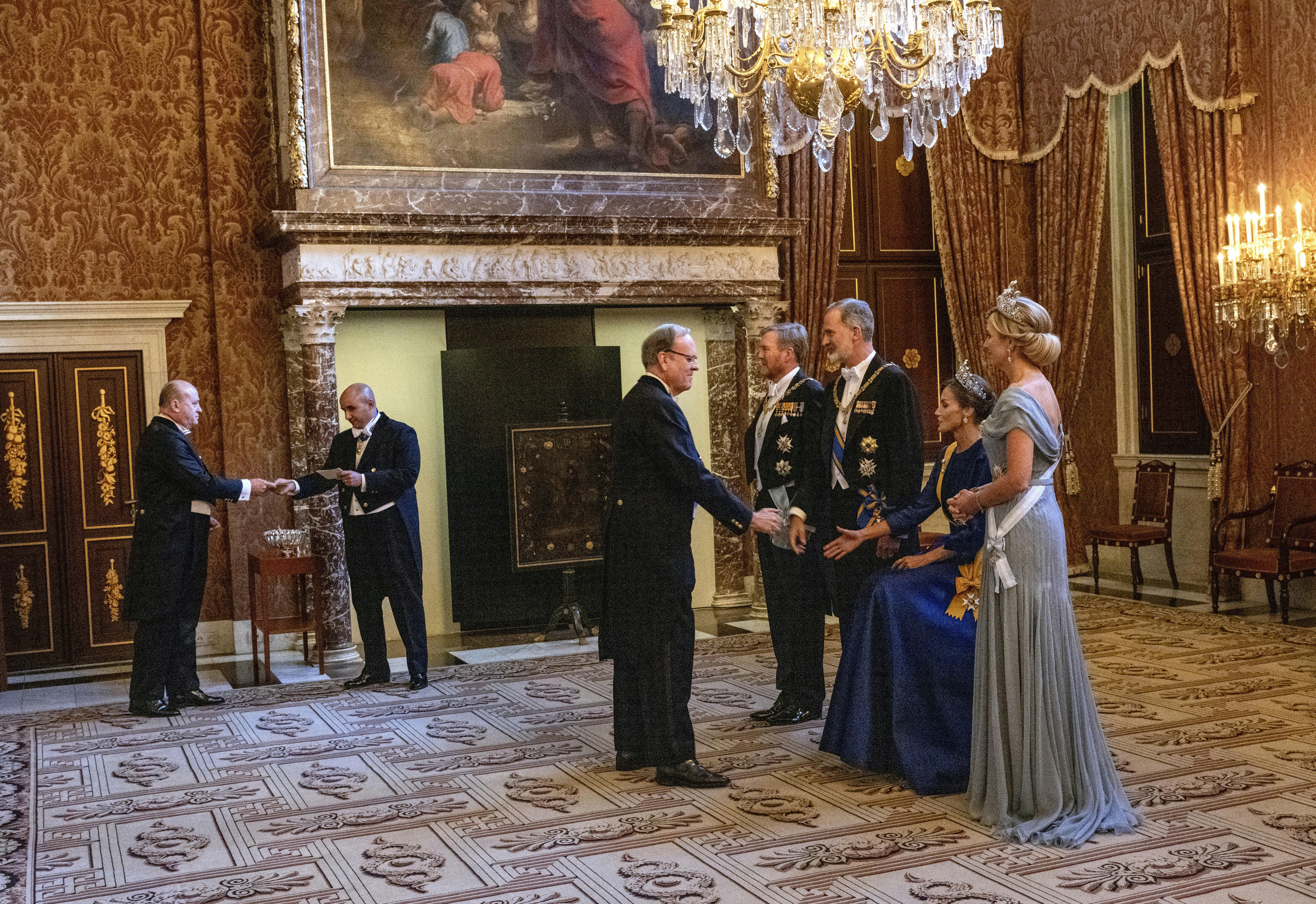 Dronning Maxima og kong Willem-Alexander med dronning Letizia og kong Felipe.