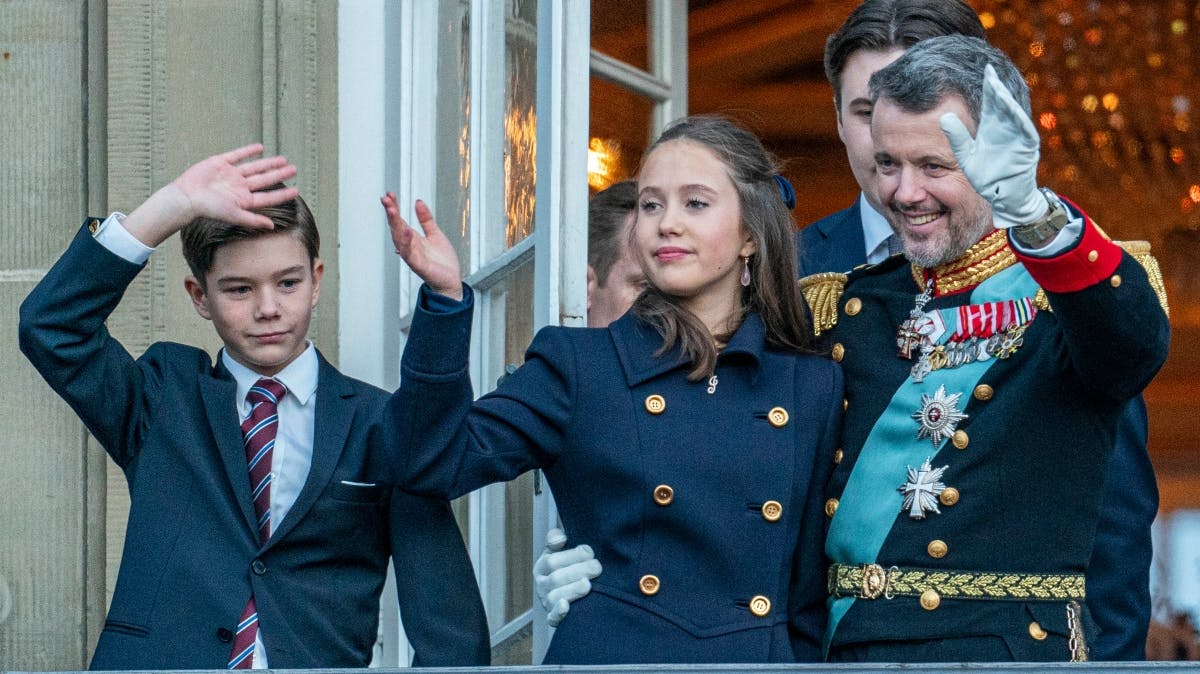 Prins Vincent, prinsesse Josephine og kong Frederik