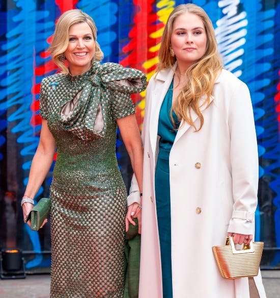 Dronning Maxima og datteren prinsesse Catharina-Amalia.