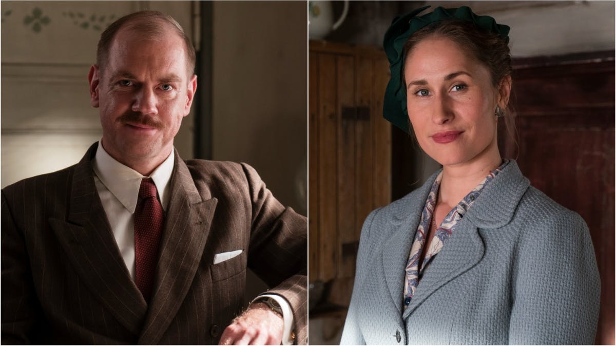 Morten og Fie i "Badehotellet".