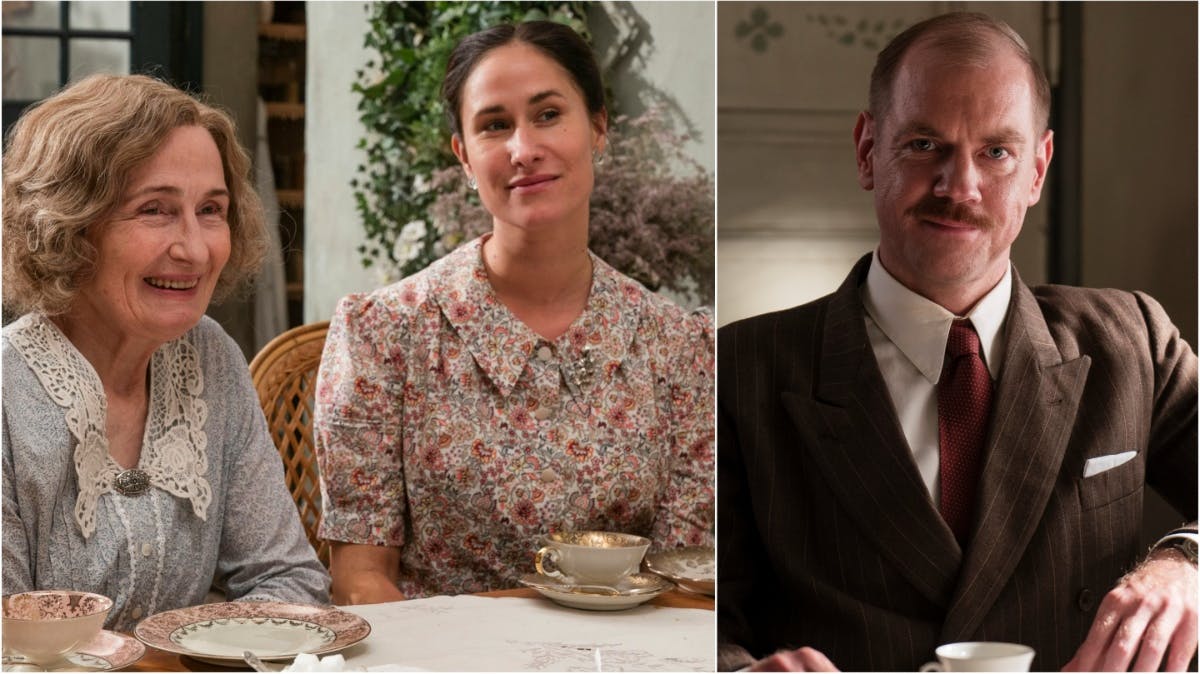 Molly, Fie og Morten i "Badehotellet".