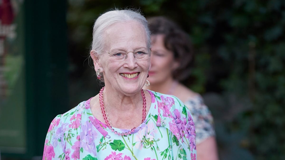 Dronning Margrethe under et af sine besøg i Tivoli.