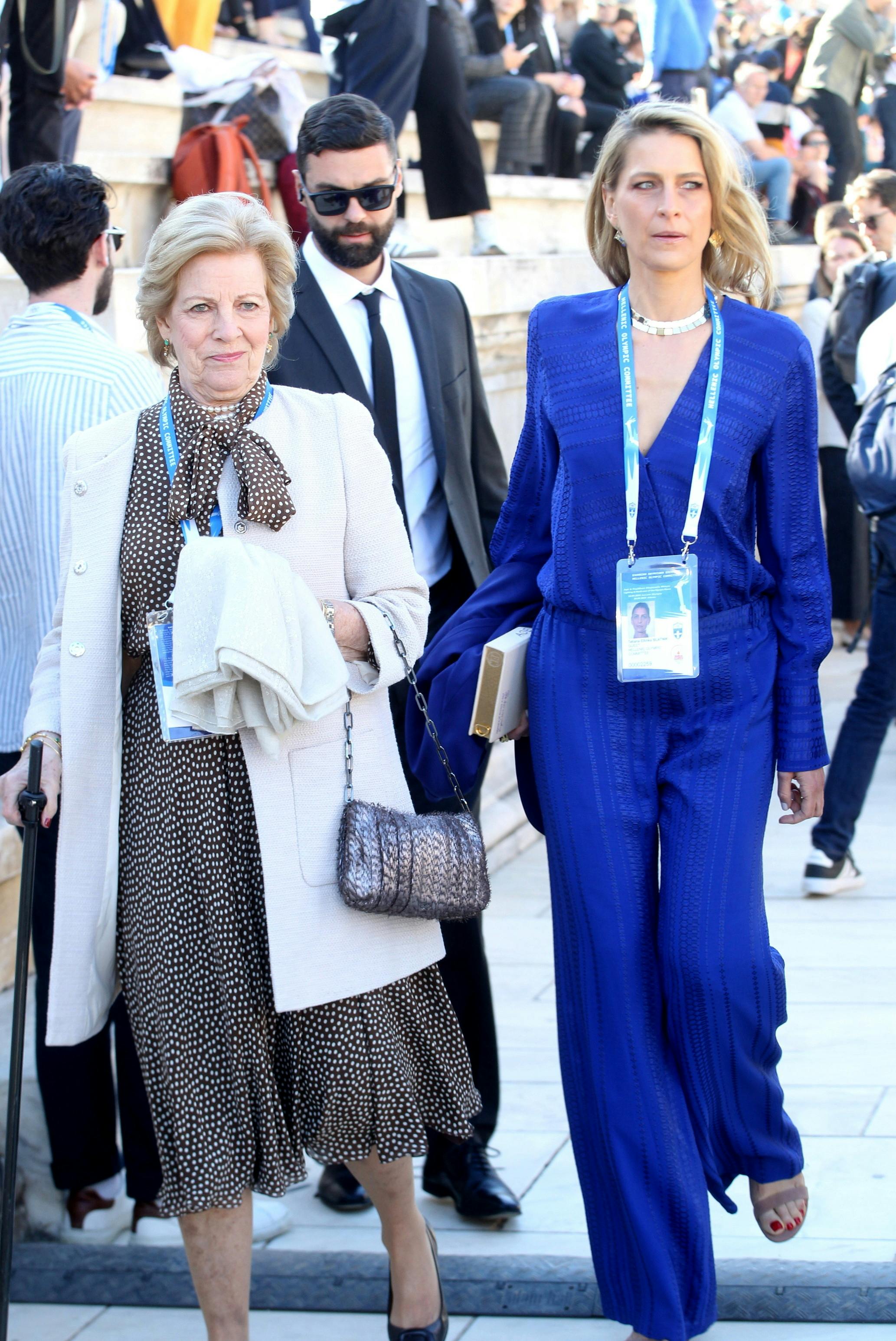 April 26, 2024, Athens, Greece: Princess Tatiana of Greece with Queen ANNE - MARIE of Greece attend the Olympic Handover ceremony in Greece (Credit Image: © Aristidis Vafeiadakis/ZUMA Press Wire)
