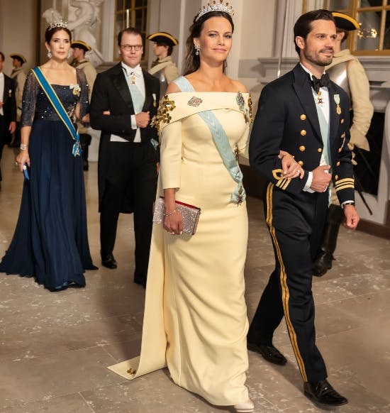Prinsesse Sofia og prins Carl Philip samt dronning Mary og prins Daniel