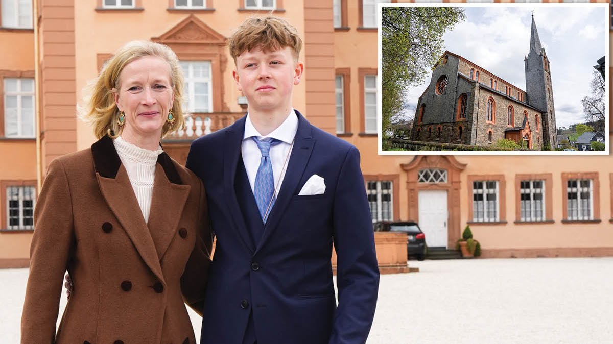 Prinsesse Nathalie og sønnen Konstantin.