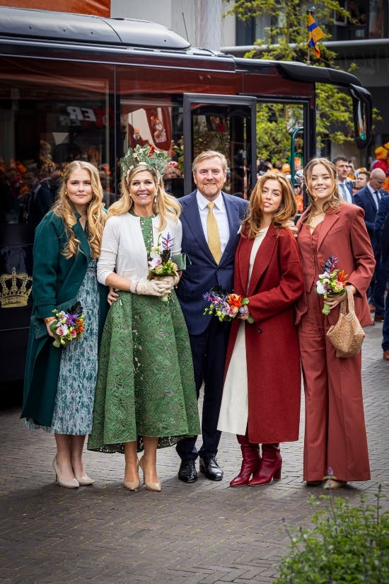 Kong Willem-Alaxander og dronning Maxima og deres døtre