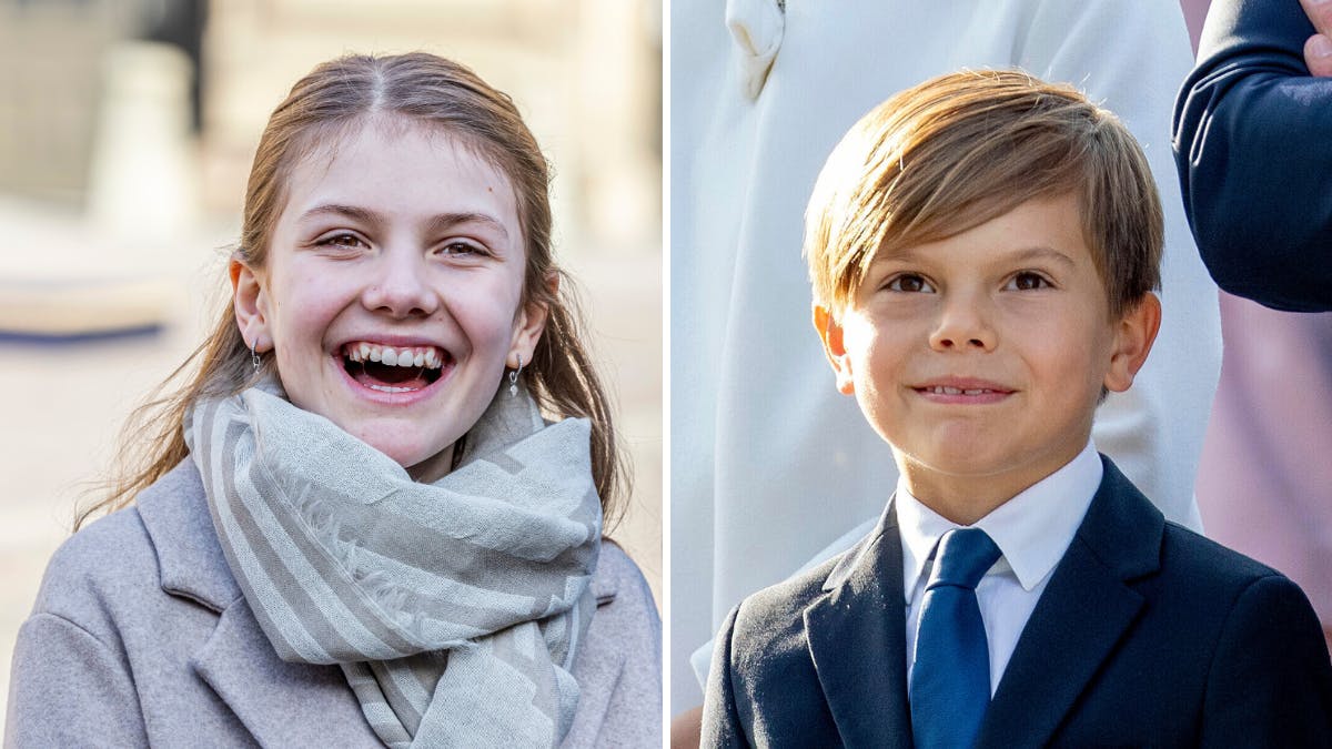 Prinsesse Estelle og prins Oscar.&nbsp;