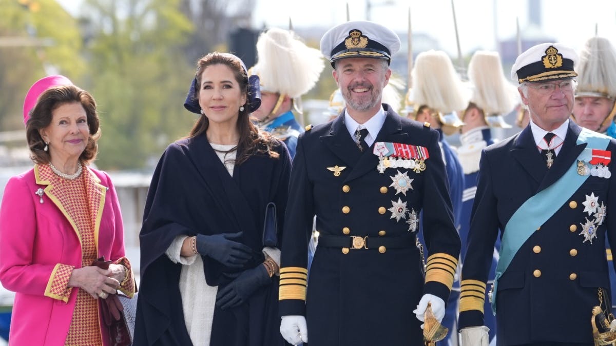 Dronning Silvia, dronning Mary, kong Frederik og kong Carl Gustaf