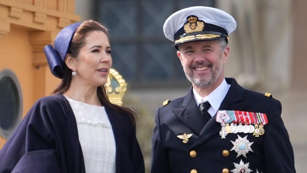 Dronning Mary og kong Frederik.
