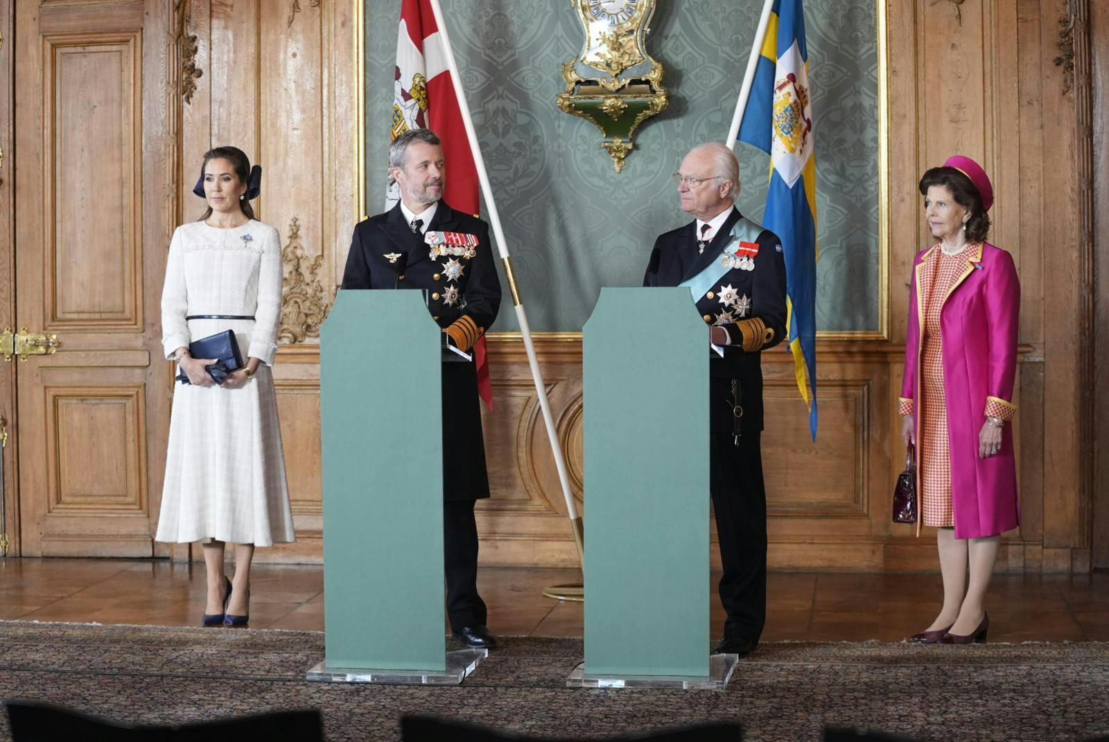 Det svenske og danske kongepar