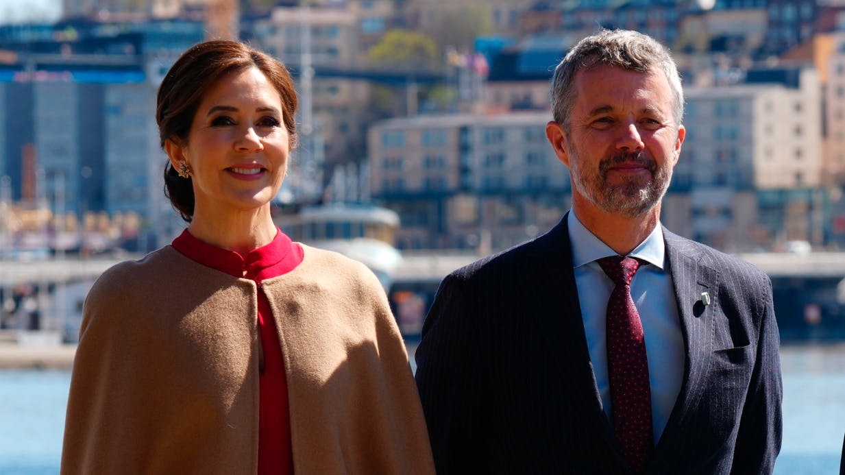 Dronning Mary og kong Frederik.