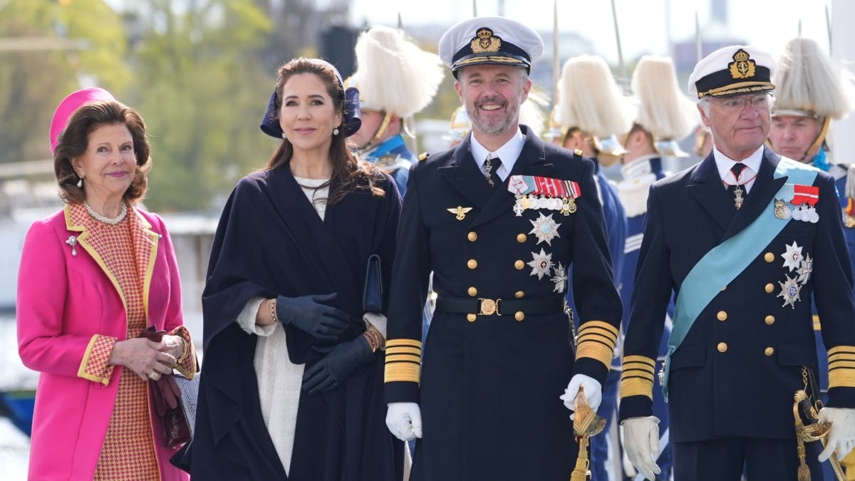 Dronning Silvia, dronning Mary, kong Frederik og kong Carl Gustaf