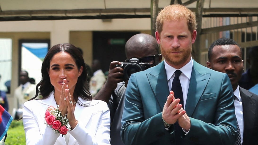 Hertuginde Meghan og prins Harry. 