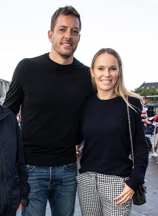 Caroline Wozniacki og David Lee.