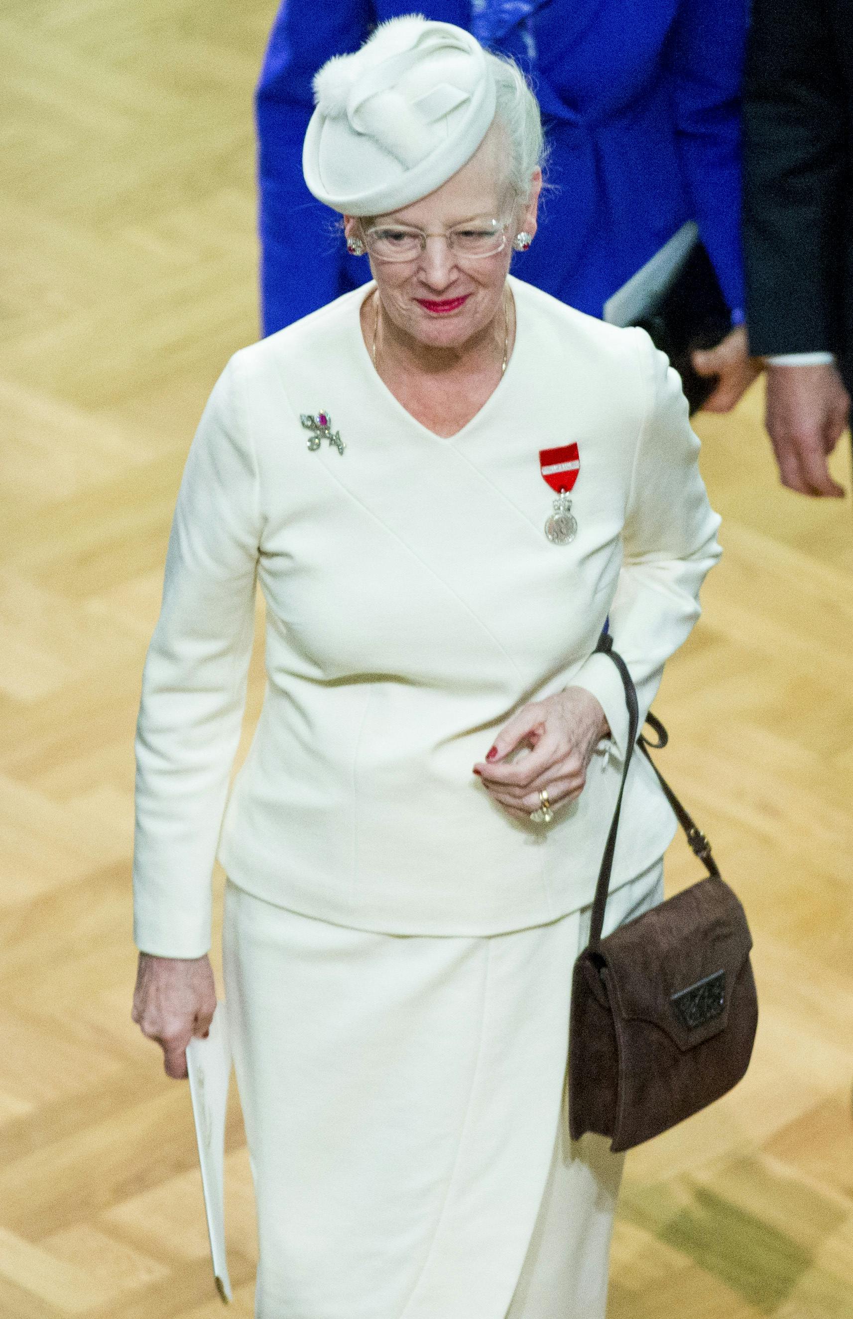 Dronning Margrethe ved det norske kongepars 25-års regerningsjubilæum i 2016