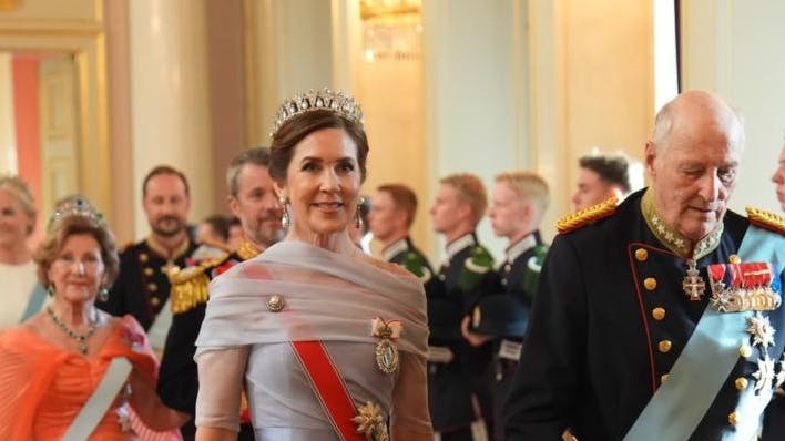 Dronning Mary og kong Harald