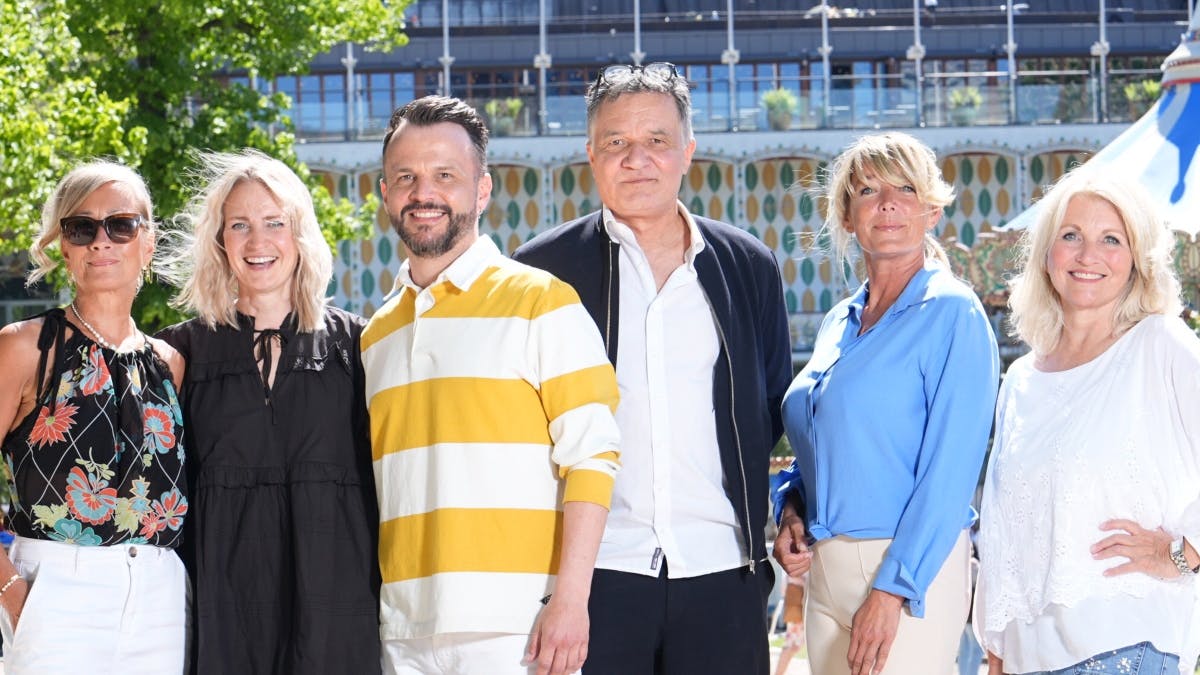 Maria Montell, Annette Heick, Bryan Rice, Michael Carøe, Lonnie Kjer og Gry.