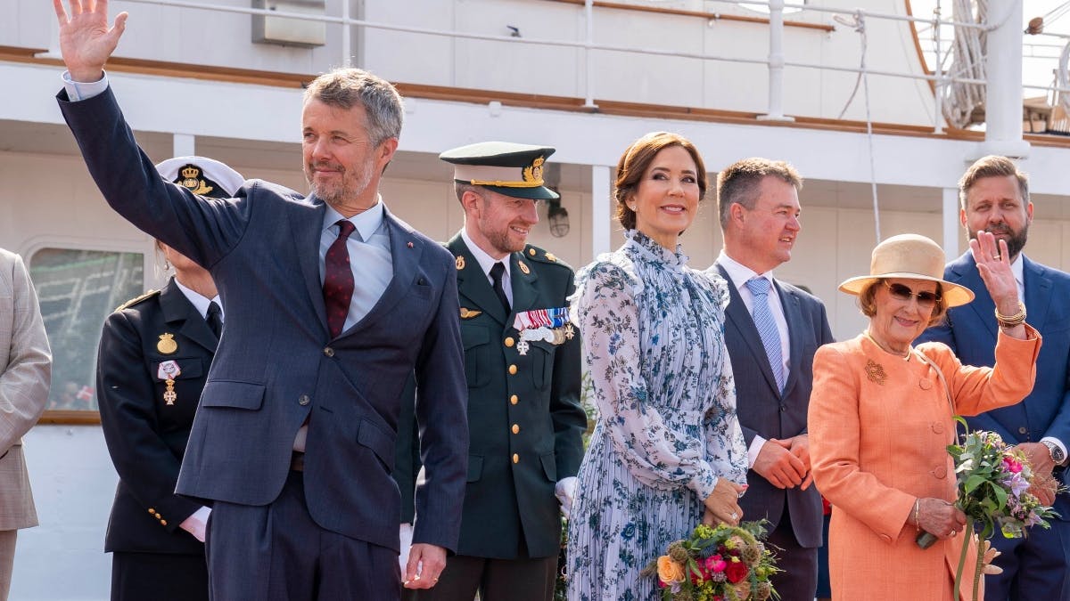 Kong Frederik, dronning Mary og dronning Sonja