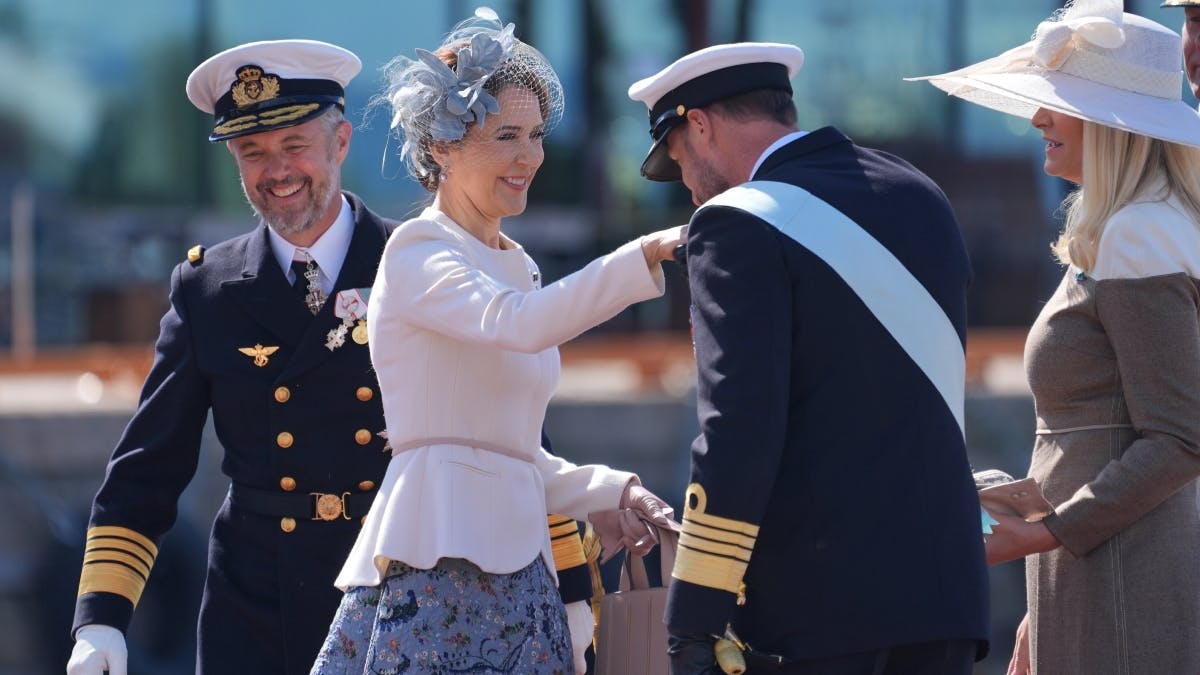 Kong Frederik, dronning Mary , kronprins Haakon og kronprinsesse Mette-Marit