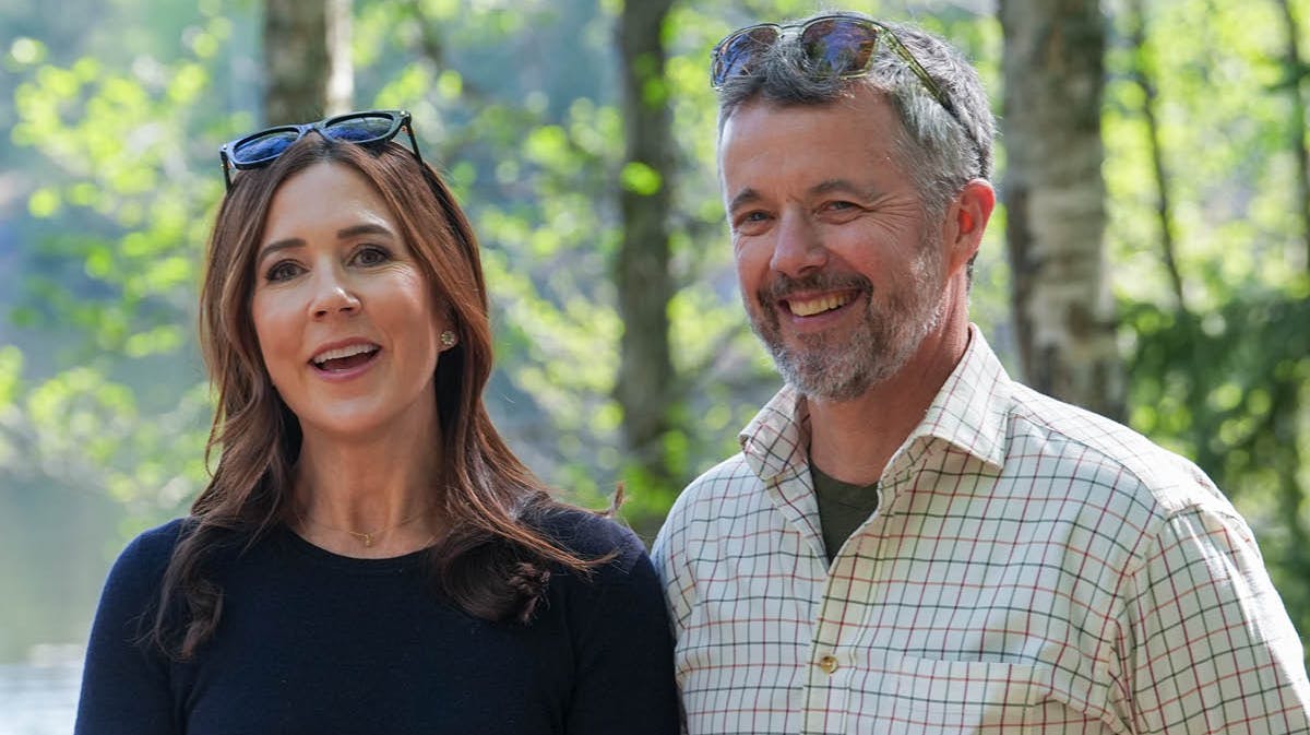 Dronning Mary og kong Frederik.