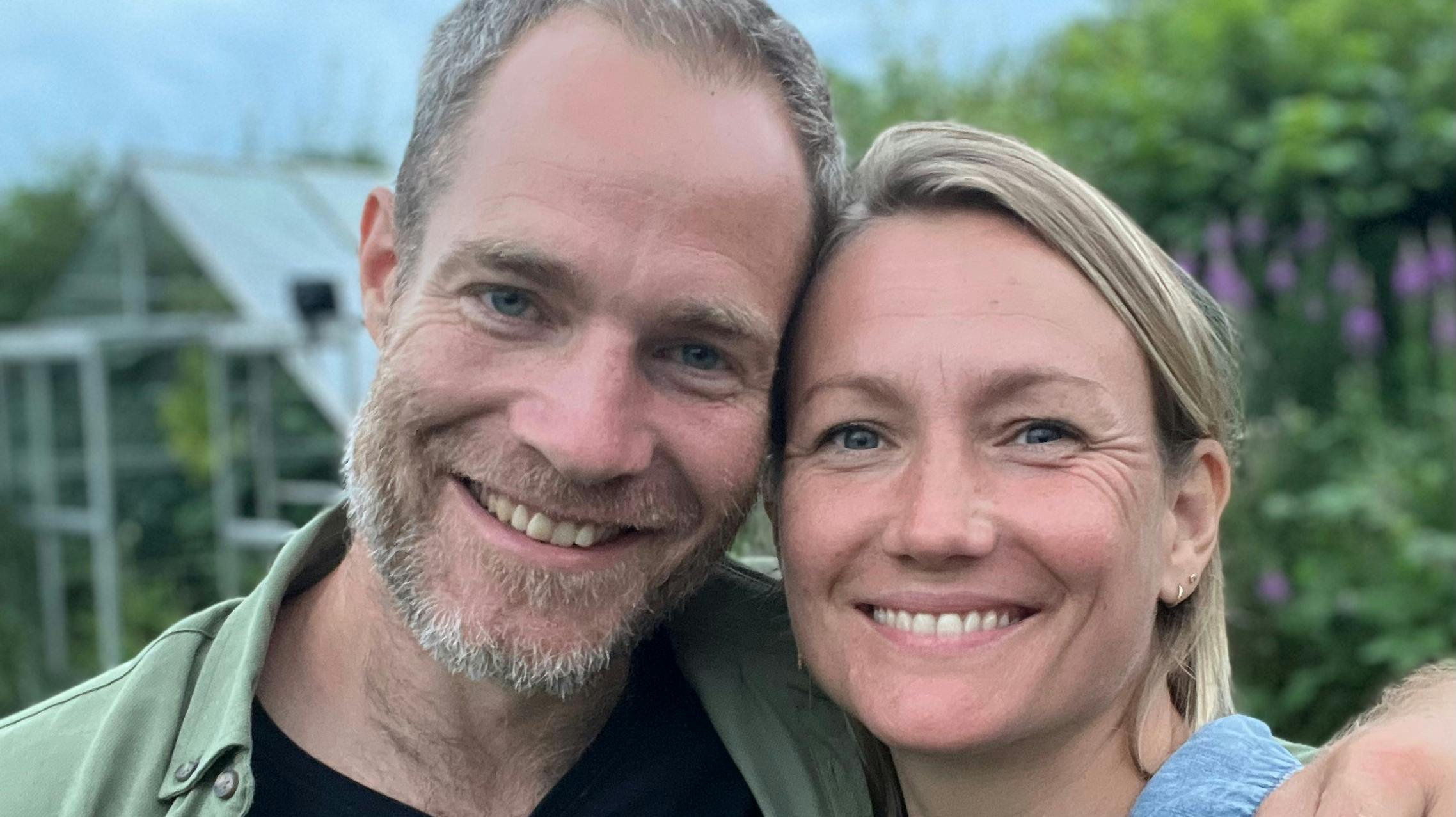 Sara Lygum og kæresten Jonas.