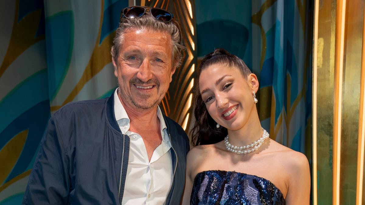 Nicolaj Kopernikus med datteren Roberta.