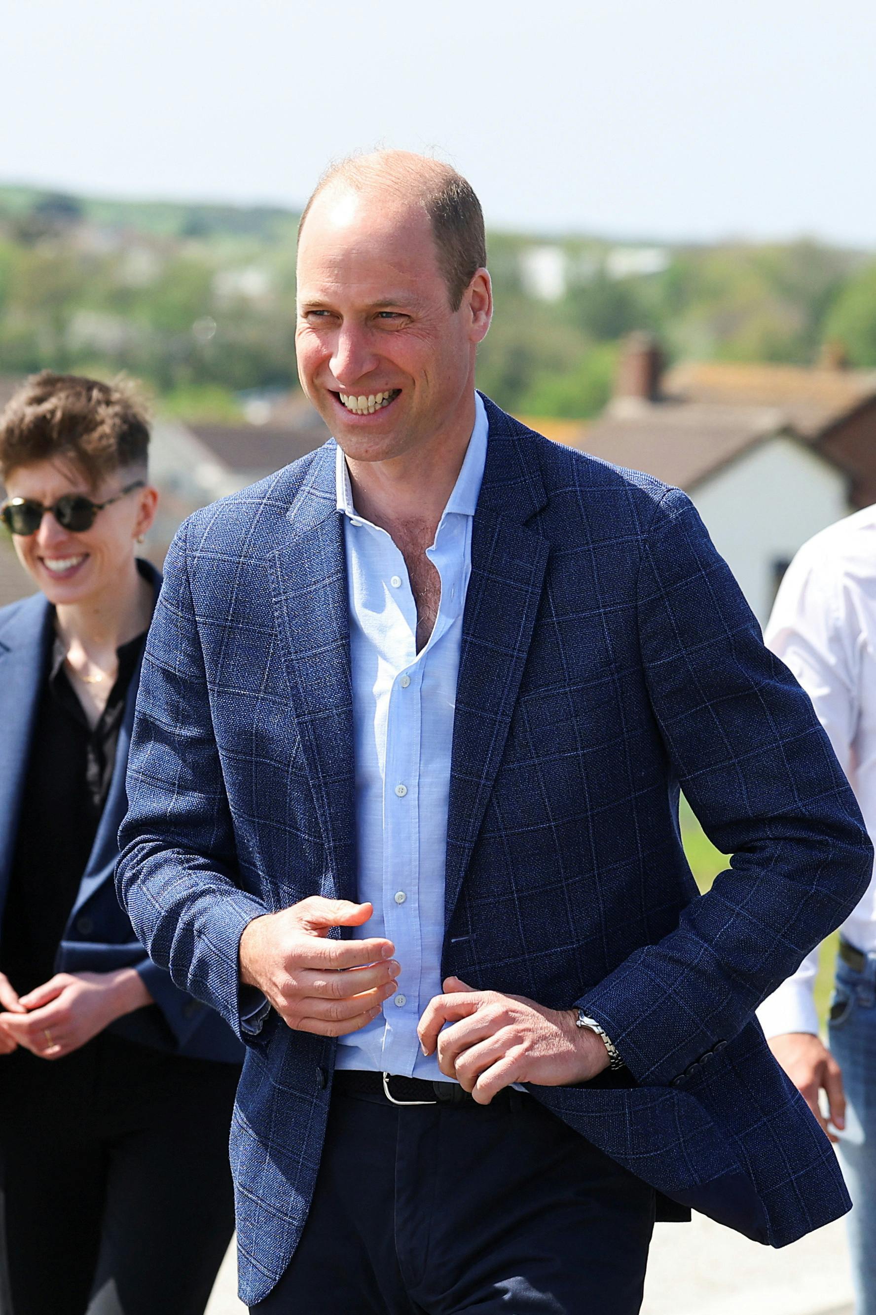 Britain's Prince William, the Duke of Cornwall visits a Duchy of Cornwall housing project, in Nansledan, Newquay, Britain, May 9, 2024. REUTERS/Toby Melville/Pool REFILE - CORRECTING INFORMATION FROM ''SITE WHERE THE DUCHY OF CORNWALL'S FIRST EVER HOUSING PROJECT WILL BE BUILT" TO "DURING A VISIT TO A DUCHY OF CORNWALL HOUSING PROJECT".