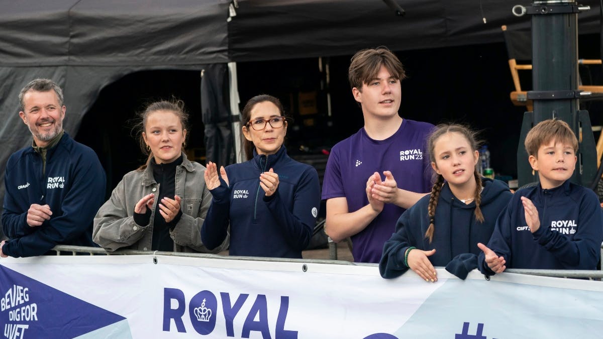 Kong Frederik, prinsesse Isabella, dronning Mary, kronprins Christian, prinsesse Isabella og prins Vincent.&nbsp;