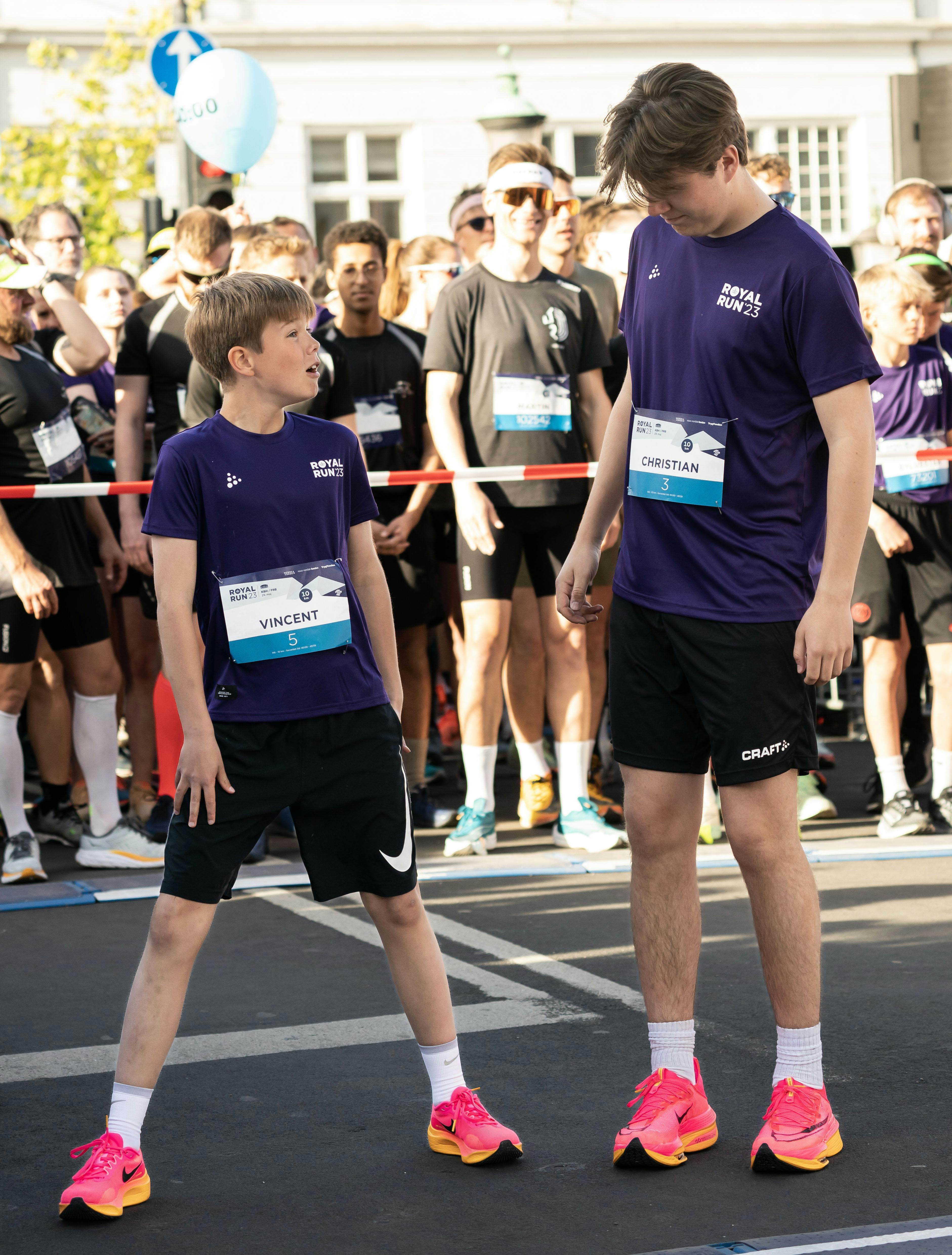 OPGAVE:  Royal Run 2023. Prins Christian,  prins Vincent og kronprins Frederik løber 10 kmSTED: KøbenhavnJOURNALIST: Marianne Singer, Ulrik Ulriksen og Jan KörnerFOTOGRAF: Hanne JuulDATO: 20230529