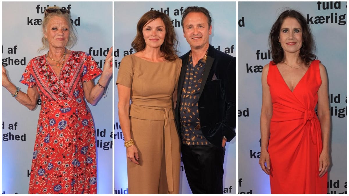De kendte ankommer til premiere.