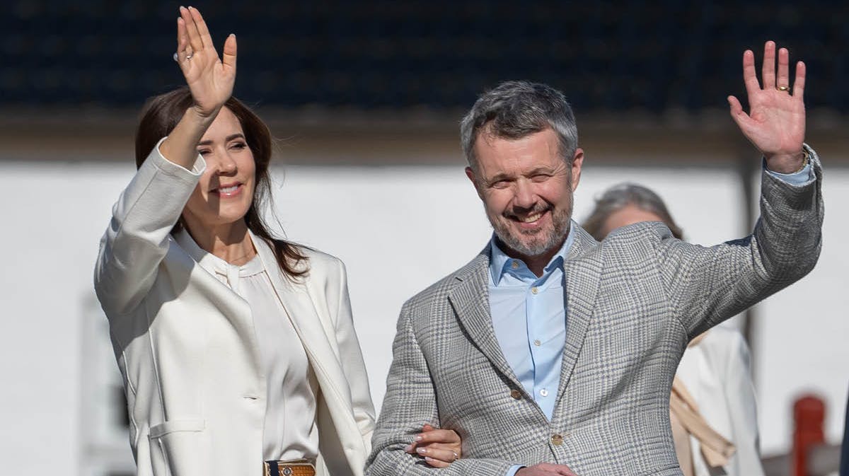 Dronning Mary og kong Frederik.