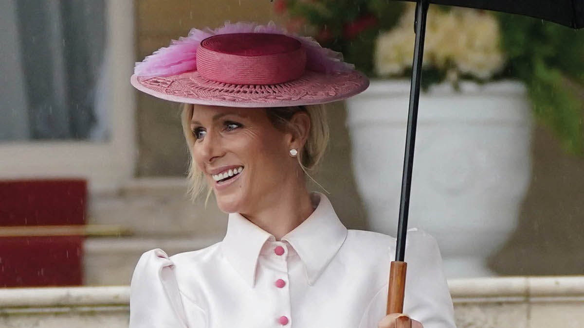 Prinsesse Annes datter Zara Tindall til Garden Party på Buckingham Palace den 21. maj 2024.