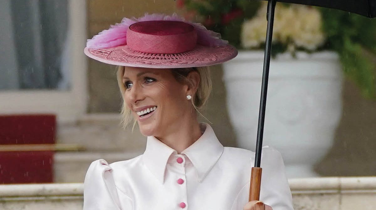 Prinsesse Annes datter Zara Tindall til Garden Party på Buckingham Palace den 21. maj 2024. 