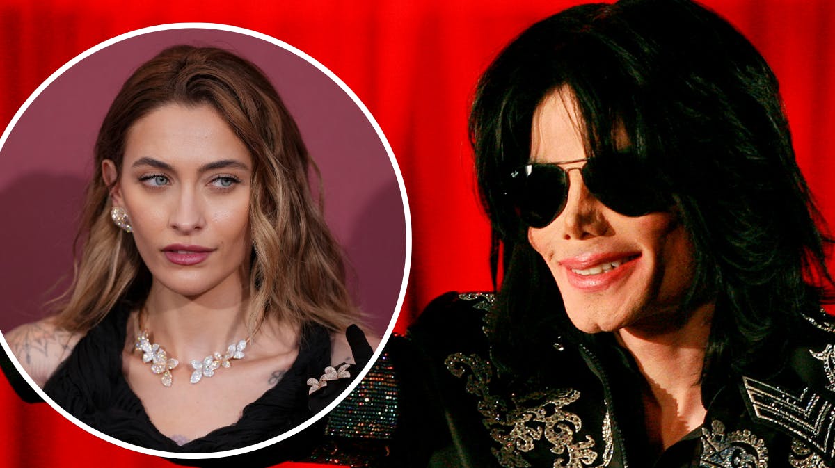 Michael Jackson. Indsat foto af Paris Jackson. 