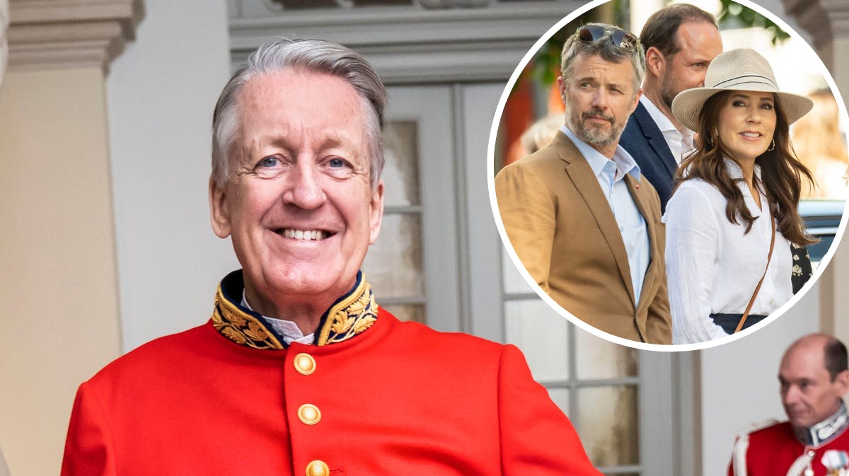 Baron Otto Reedtz-Thott. Indsat foto: Kong Frederik og dronning Mary