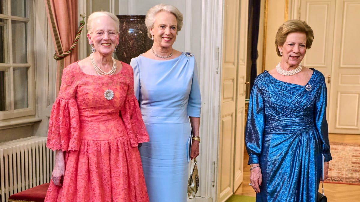 Dronning Margrethe, prinsesse Benedikte og dronning Anne-Marie