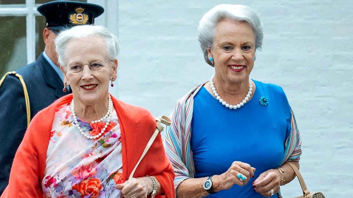 Dronning Margrethe og prinsesse Benedikte. 
