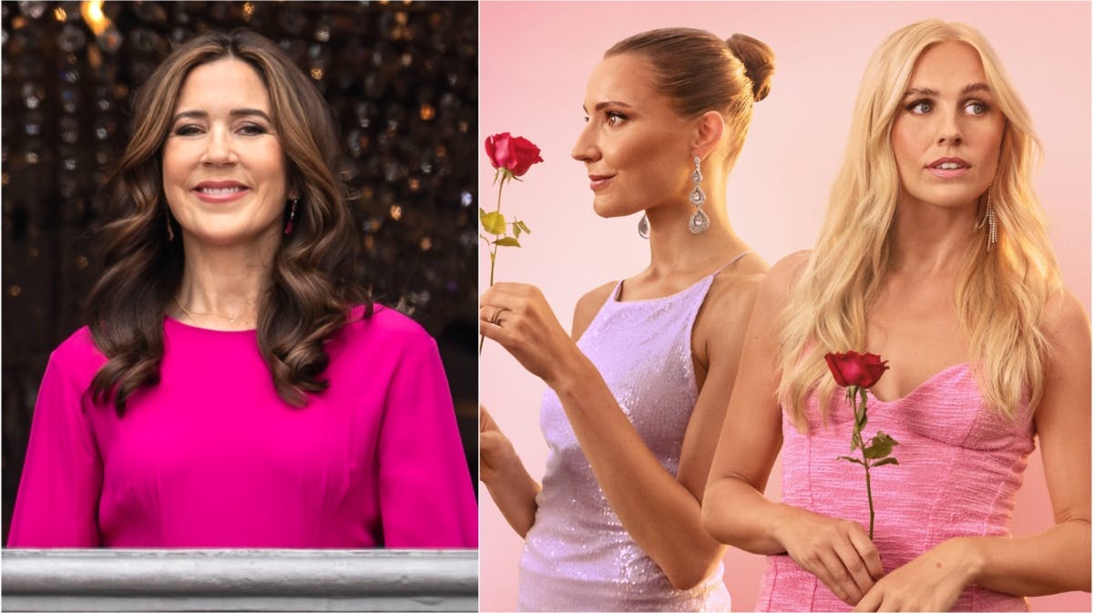 Dronning Mary samt Lissa og Sofie fra "Bachelorette". 