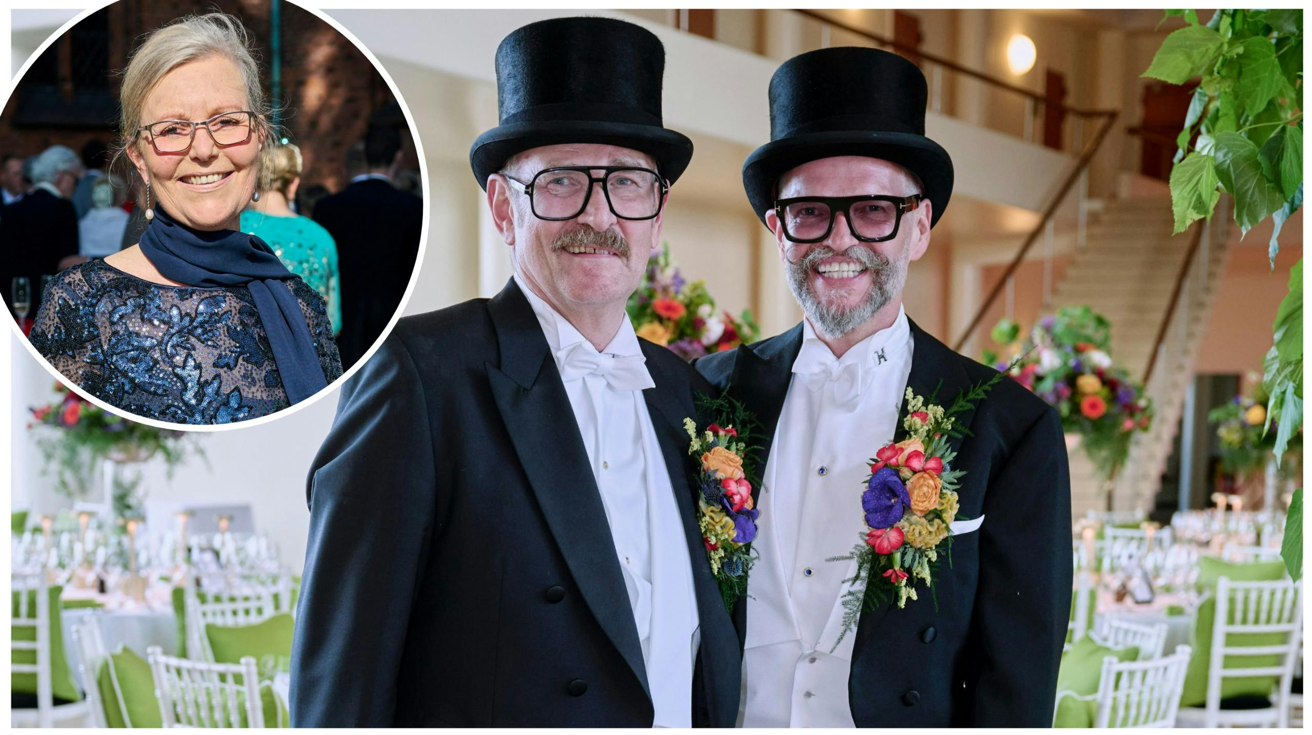 Karsten Bach og Torben Pedersen samt prinsesse Annette de Bourbon-Parme.