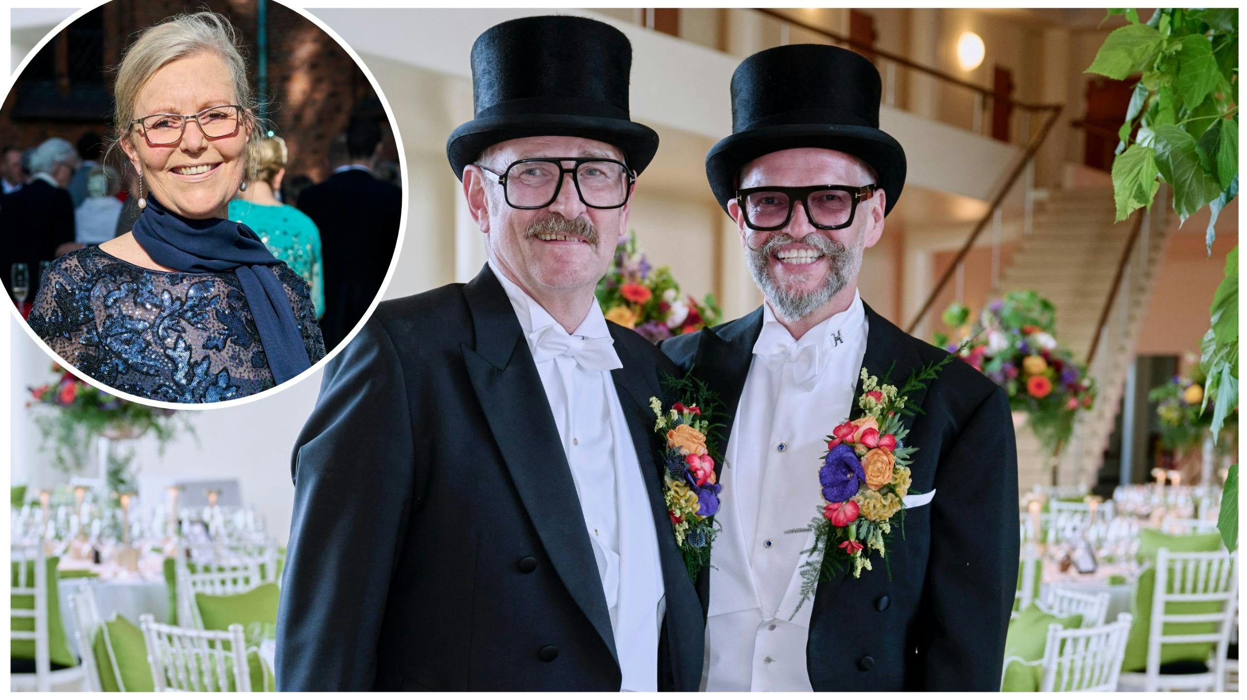 Karsten Bach og Torben Pedersen samt prinsesse Annette de Bourbon-Parme.