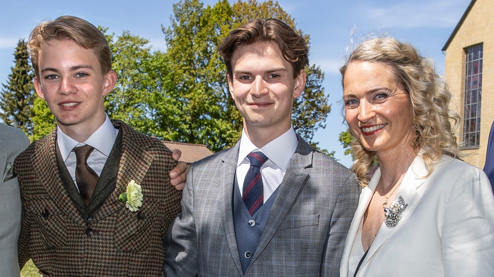 Annette Heick med sønnerne Eliot og Storm.