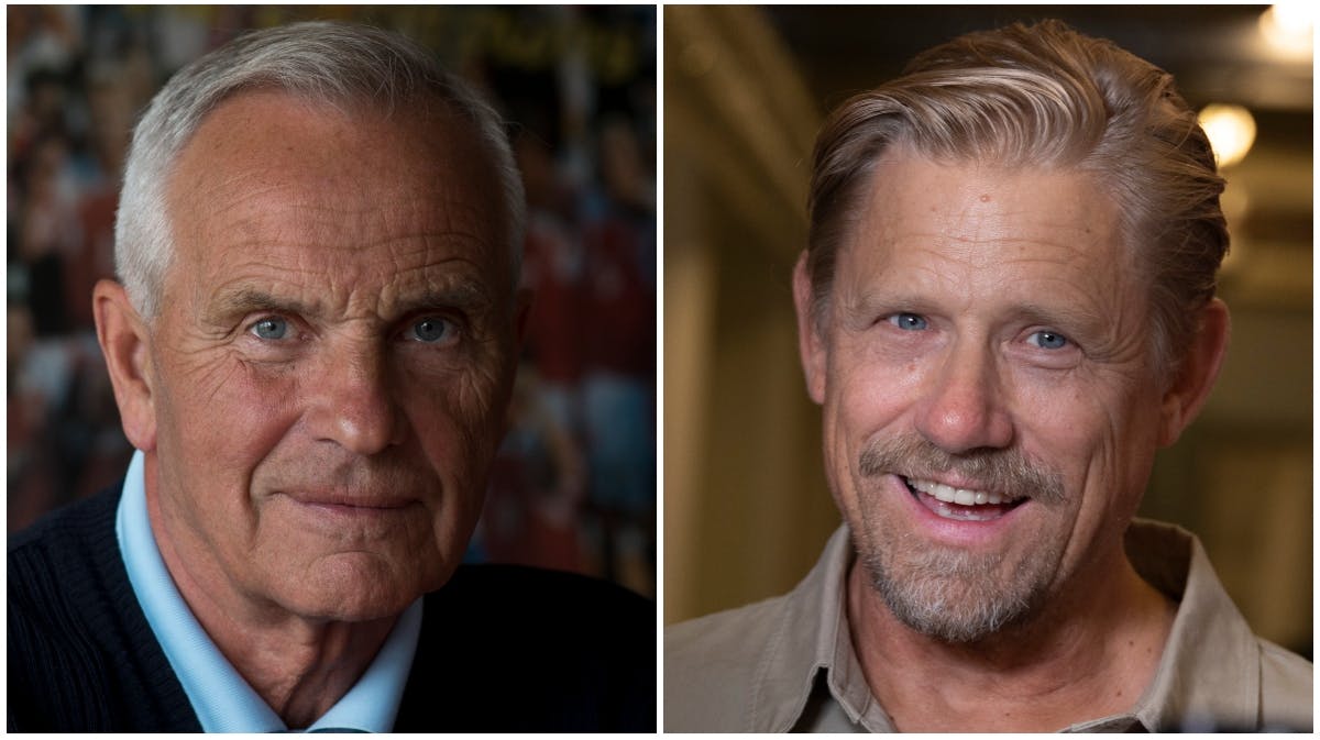 Richard Møller Nielsen og Peter Schmeichel
